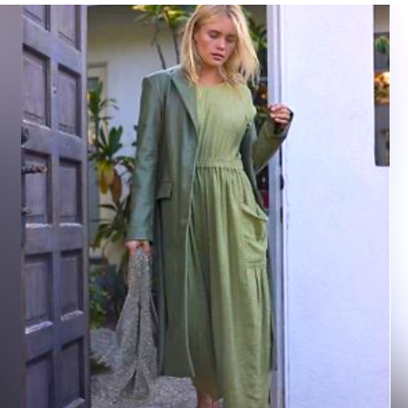 Free People Pants - Freepeople Happy to be here one piece Green Sz Large NWT